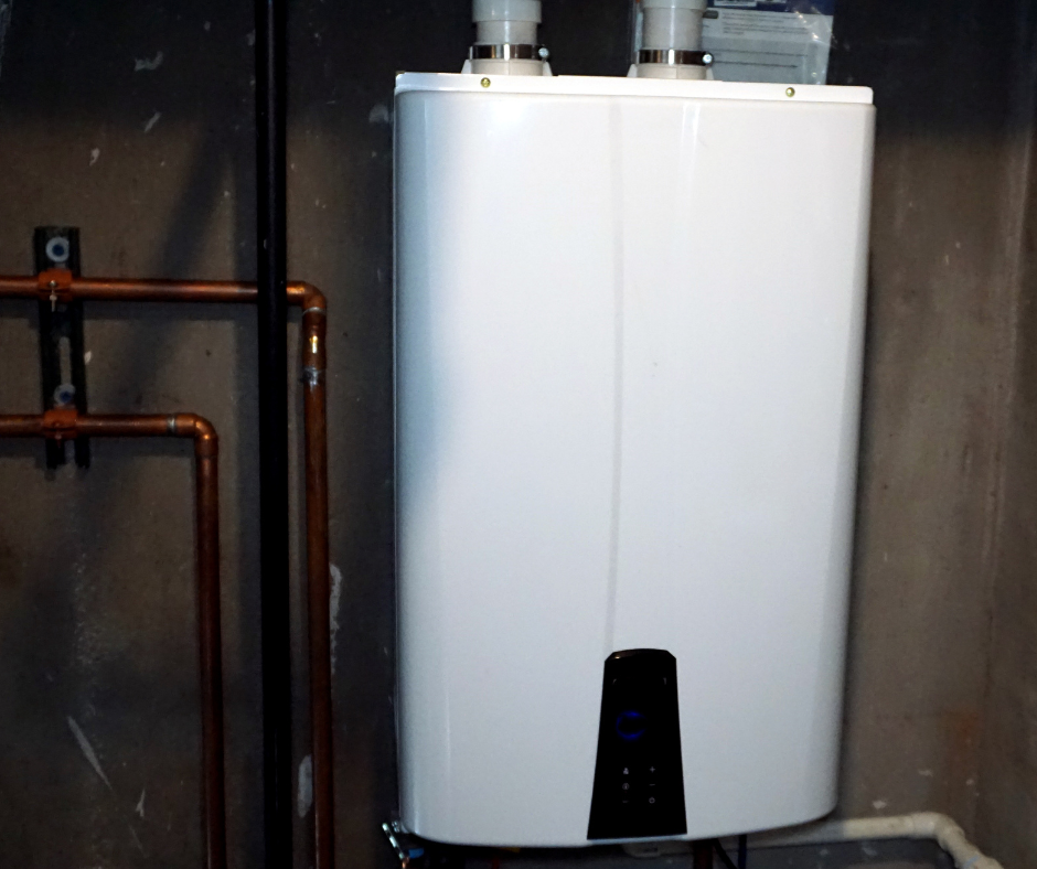 A tankless water heater