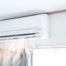 Ductless HVAC system blowing air